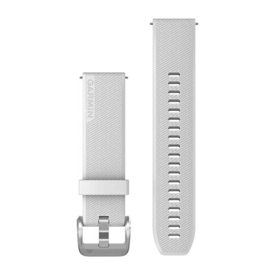 Ремешок Garmin Quick Release 20 mm Silicone White Silver 010-13114-01