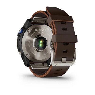 Часы Garmin D2 Mach 1 Titanium Aviator Leather Brown 010-02582-55 фото 13