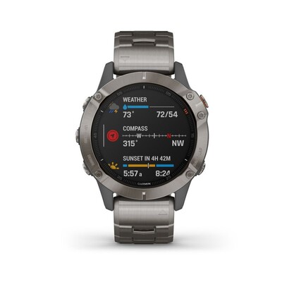 Часы Garmin Fenix 6 Pro Sapphire Titanium Grey 010-02158-23 фото 18