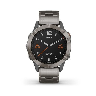 Часы Garmin Fenix 6 Pro Sapphire Titanium Grey 010-02158-23 фото 11