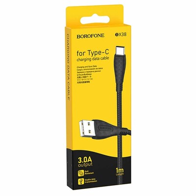 Кабель для быстрой зарядки Borofone BX38 USB-Type-C 1м Черный фото 6