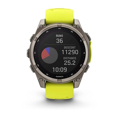 Часы Garmin Fenix 8 47mm Solar Sapphire Titanium Yellow 010-02906-21 фото 9