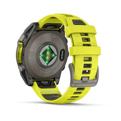 Часы Garmin Fenix 8 47mm Solar Sapphire Titanium Yellow 010-02906-21 фото 11